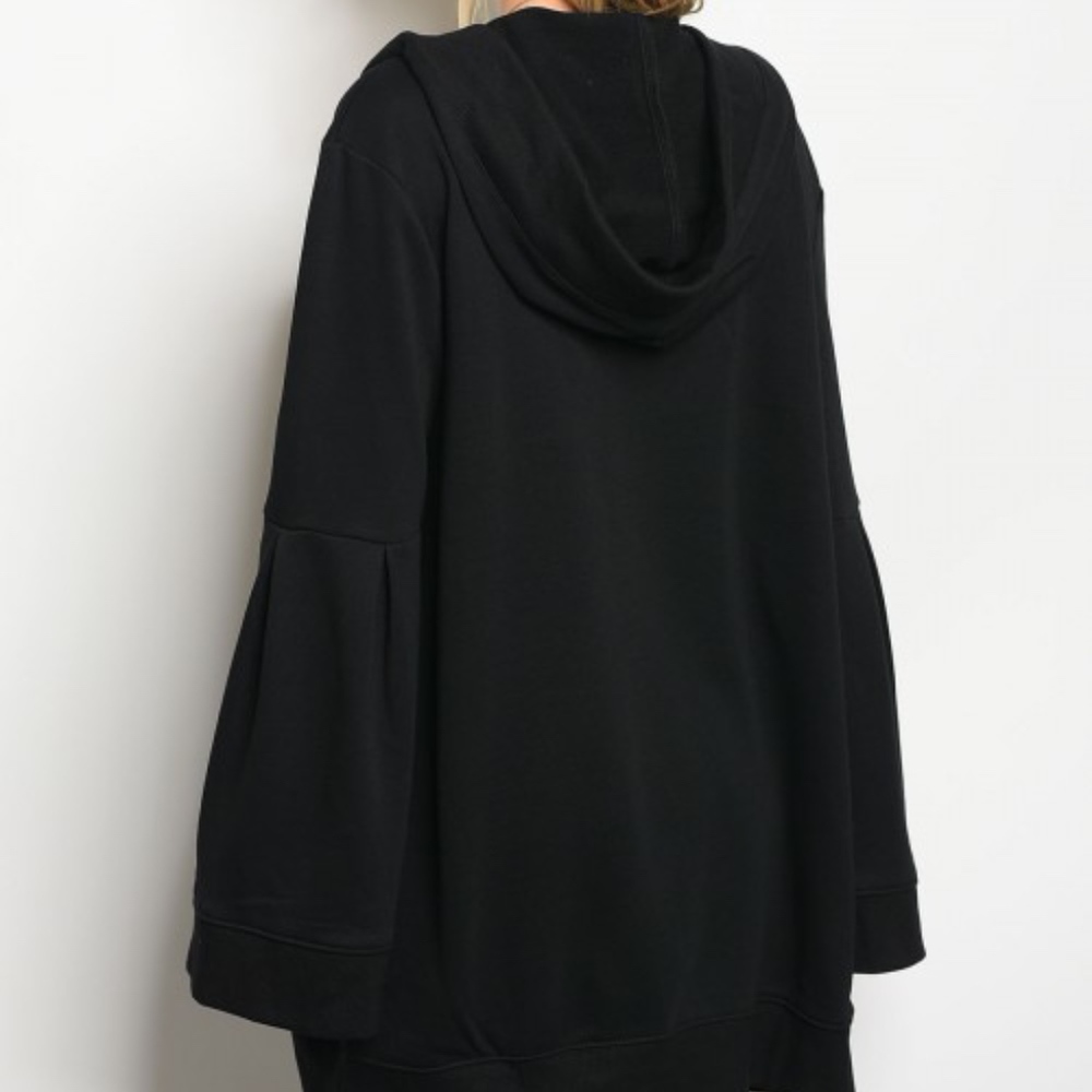 SWEATSHIRT hooded CARDIGAN JACKET - Picture 2 of 10